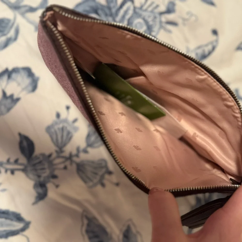 Kate Spade Purple Wallet with Satin Lining